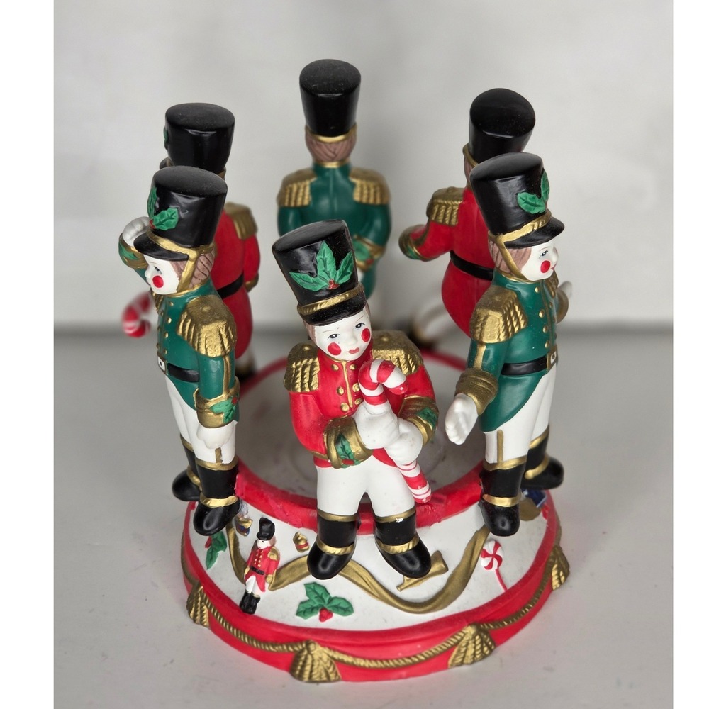 Vintage PartyLite Soldier Drummer Boy Nutcracker‎ Christmas Pillar Candle Holder